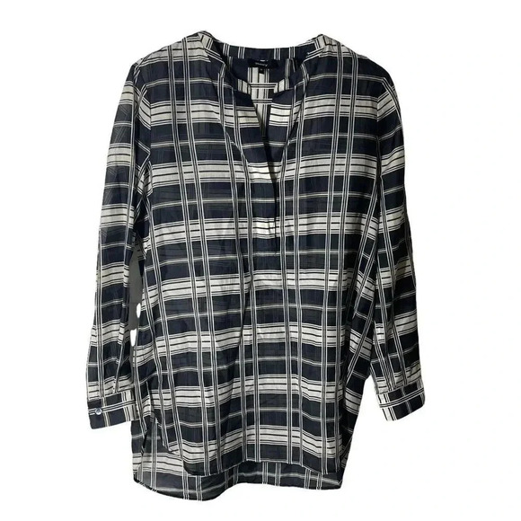 Theory Orvinio Long Sleeve Blouse size Medium - Picture 2 of 9